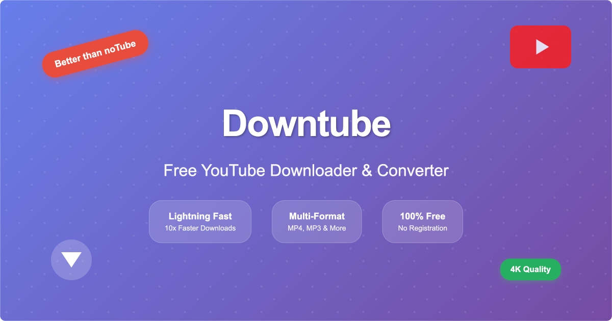 Downtube – Convertisseur Youtube MP3/Mp4